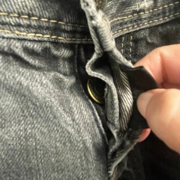 Dsquared2 Gray Coal Miner Selvedge Jeans Size 42 US 6 28 Cuffed Selvege - Picture 5 of 11